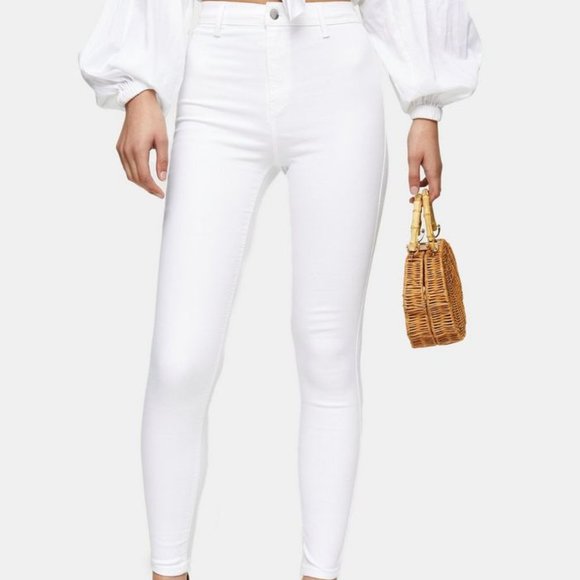 Topshop Joni white Skinny Jeans